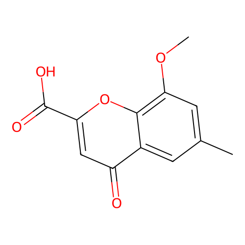 8-Methoxy-6-methyl-4-oxochromene-2-carboxylic acid structure