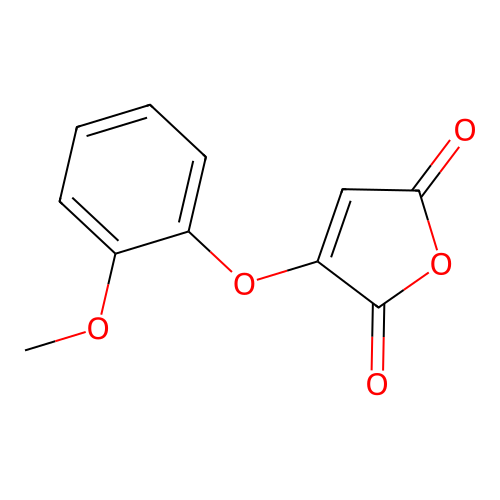 3-(2-Methoxyphenoxy)-2,5-furandione structure