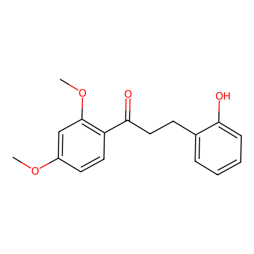 1-(2,4-Dimethoxyphenyl)-3-(2-hydroxyphenyl)-1-propanone structure