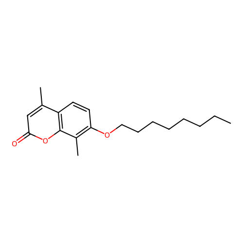 4,8-Dimethyl-7-octoxychromen-2-one structure