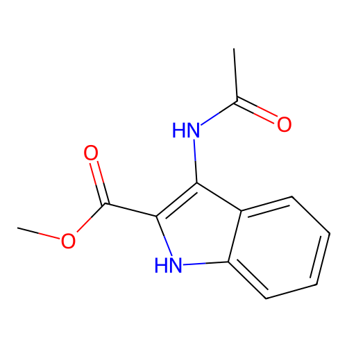 methyl 3-(acetylamino)-1H-indole-2-carboxylate structure