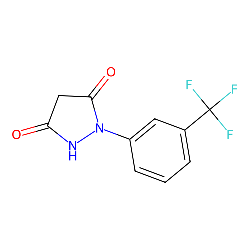1-[3-(Trifluoromethyl)phenyl]pyrazolidine-3,5-dione structure