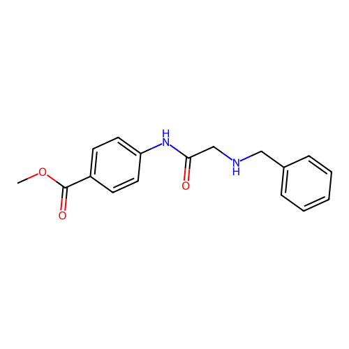 methyl 4-[(N-benzylglycyl)amino]benzoate structure