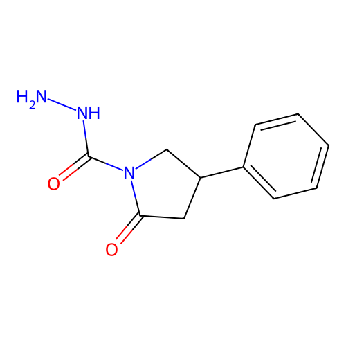 2-Oxo-4-phenylpyrrolidine-1-carbohydrazide structure