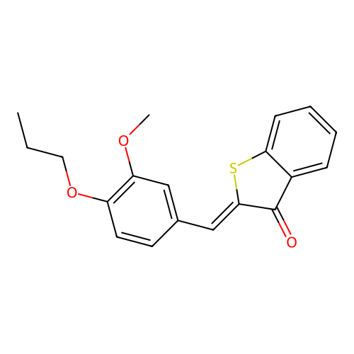 2-[(3-Methoxy-4-propoxyphenyl)methylidene]-1-benzothiophen-3-one structure