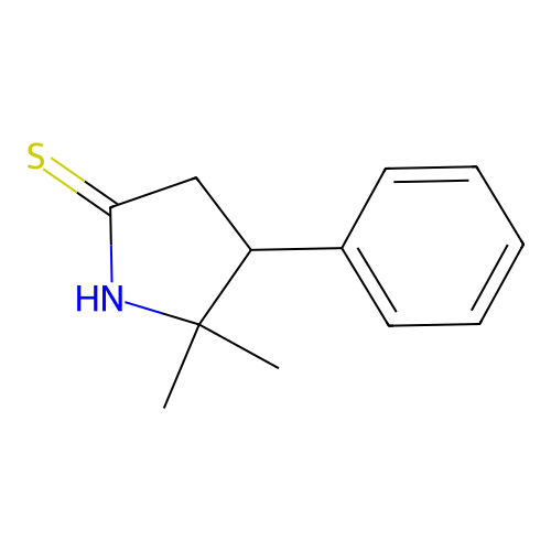 2-Pyrrolidinethione, 5,5-dimethyl-4-phenyl- structure