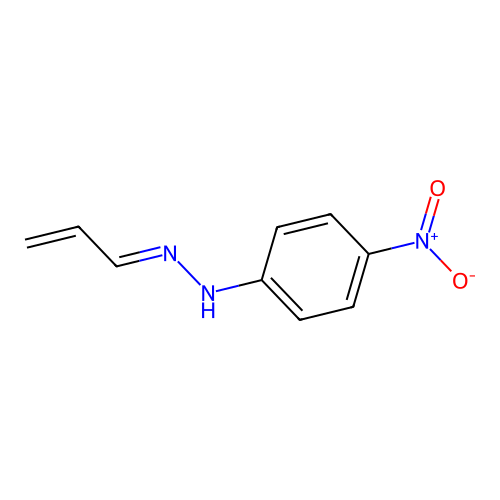 Acrolein, (p-nitrophenyl)hydrazone structure
