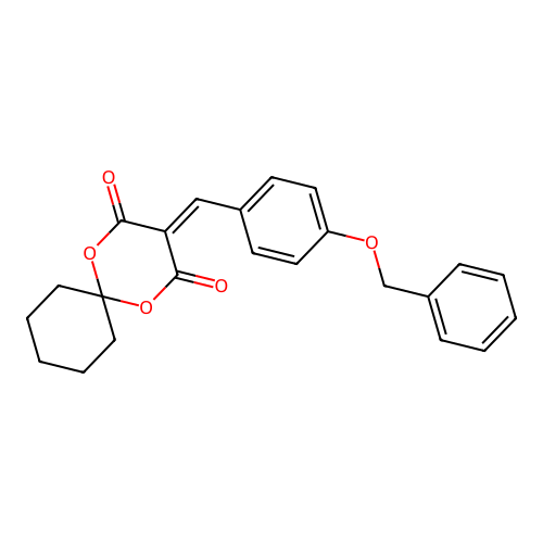 3-(4-(Benzyloxy)benzylidene)-1,5-dioxaspiro[5.5]undecane-2,4-dione structure