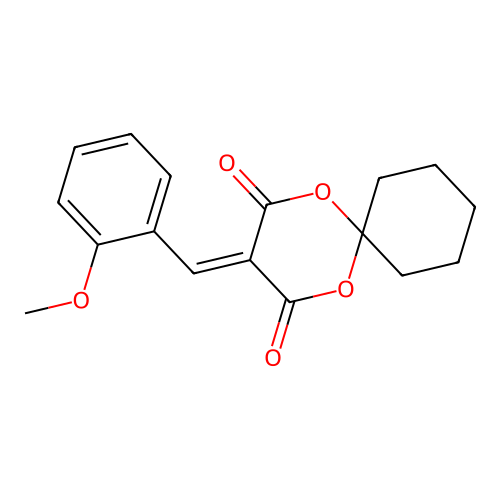 3-(2-Methoxybenzylidene)-1,5-dioxaspiro[5.5]undecane-2,4-dione structure