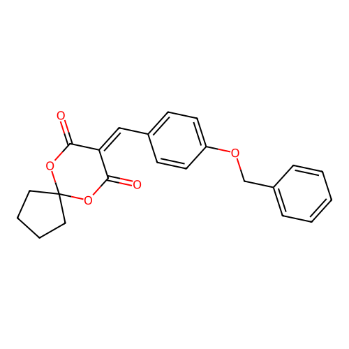 8-{[4-(Phenylmethoxy)phenyl]methylene}-6,10-dioxaspiro[4.5]decane-7,9-dione structure