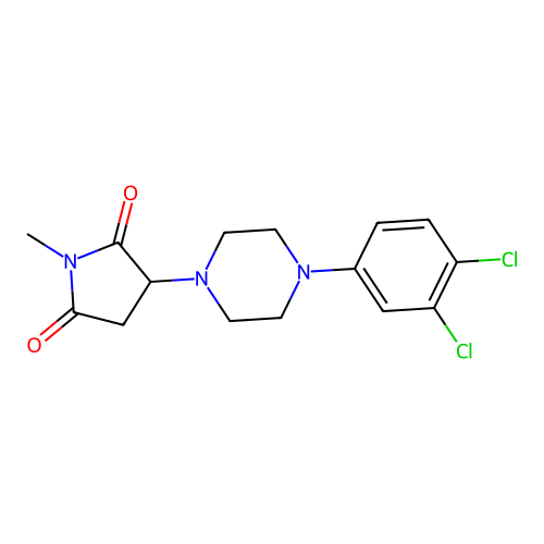 3-[4-(3,4-Dichlorophenyl)piperazin-1-yl]-1-methylpyrrolidine-2,5-dione structure