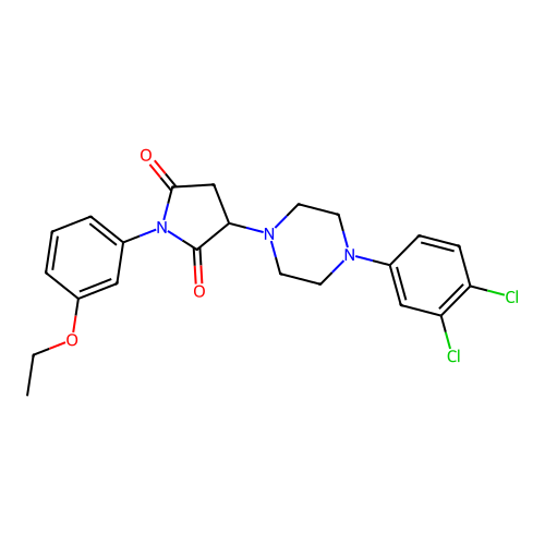 3-[4-(3,4-Dichlorophenyl)piperazin-1-yl]-1-(3-ethoxyphenyl)pyrrolidine-2,5-dione structure