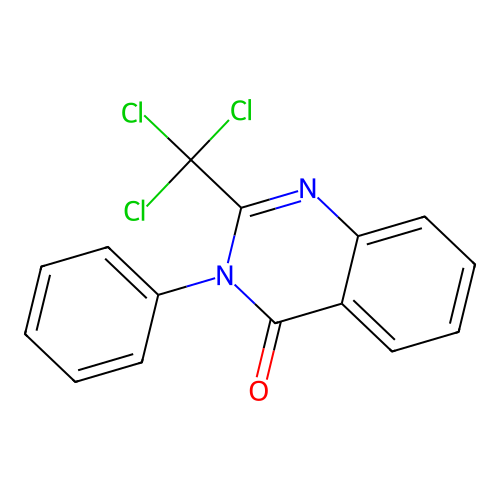 3-Phenyl-2-(trichloromethyl)quinazolin-4-one structure