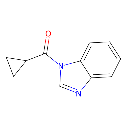 1H-benzimidazol-1-yl(cyclopropyl)methanone structure