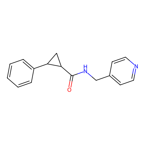 Cyclopropanecarboxamide, 2-phenyl-N-(4-pyridylmethyl)- structure