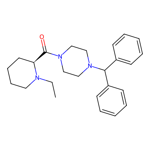 1-[4-(1,1-Diphenylmethyl)piperazin-1-yl]-1-((S)-1-ethylpiperidin-2-yl)methanone structure