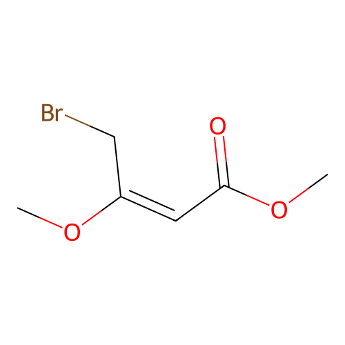 cis-2-Butenoic acid, 4-bromo-3-methoxy-, methyl ester structure