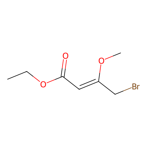 4-Bromo-3-methoxy-2-butenoic acid ethyl ester structure