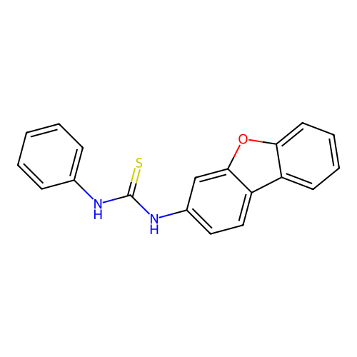 1-Dibenzo[b,d]furan-3-yl-3-phenylthiourea structure