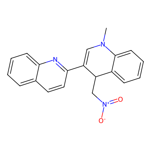 1'-Methyl-4'-(nitromethyl)-1',4'-dihydro-2,3'-biquinoline structure