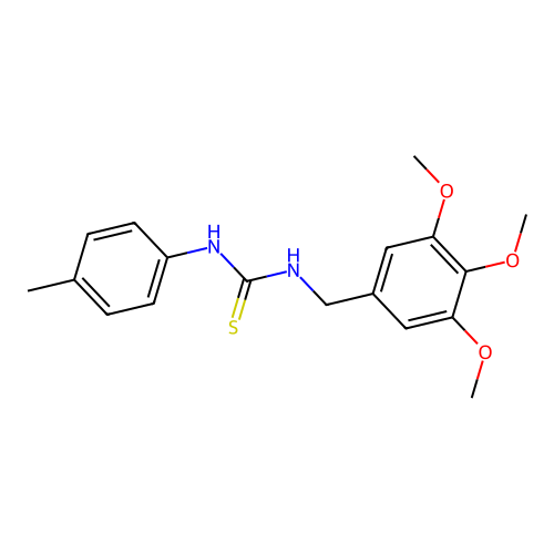 1-(4-Methylphenyl)-3-(3,4,5-trimethoxybenzyl)thiourea structure