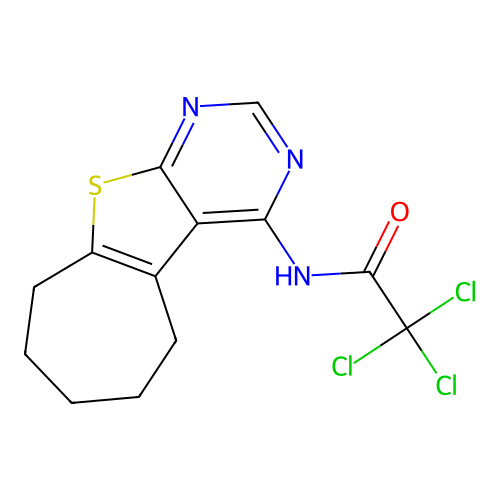 C13H12Cl3N3OS structure