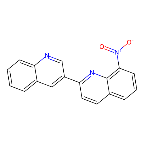 8-Nitro-2-(3-quinolyl)quinoline structure