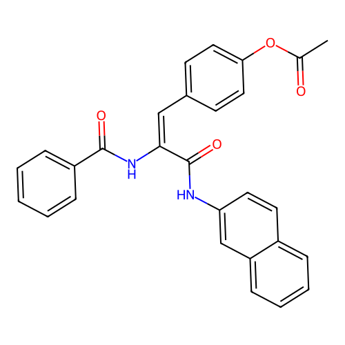 [4-[2-benzamido-2-(naphthalen-2-ylcarbamoyl)ethenyl]phenyl] Acetate structure