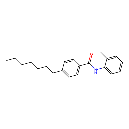 4-heptyl-N-(2-methylphenyl)benzamide structure