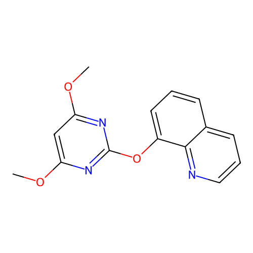 8-(4,6-Dimethoxypyrimidin-2-yl)oxyquinoline structure