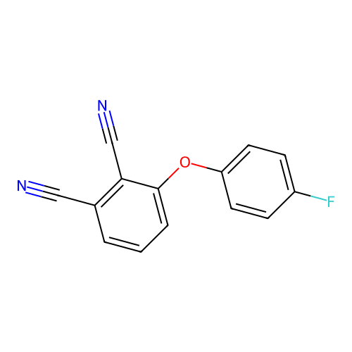 3-(4-Fluorophenoxy)benzene-1,2-dicarbonitrile structure