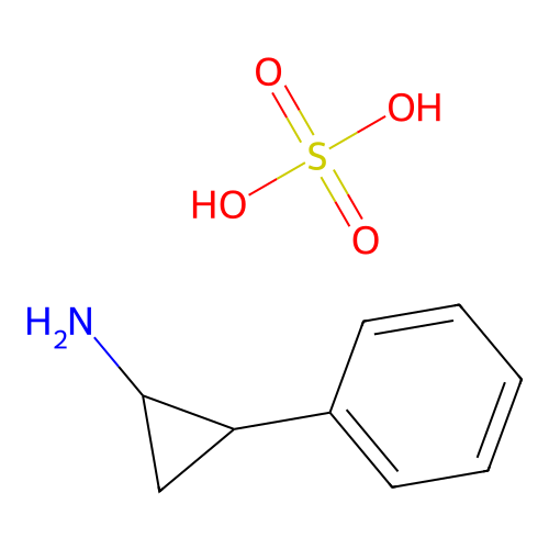 2-Phenylcyclopropylamine sulfate structure