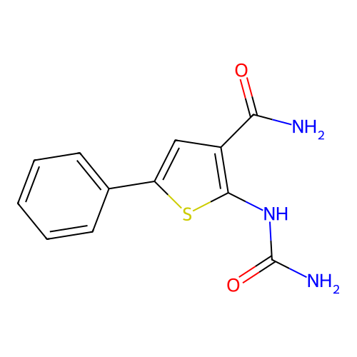 5-Phenyl-2-Ureidothiophene-3-Carboxamide structure