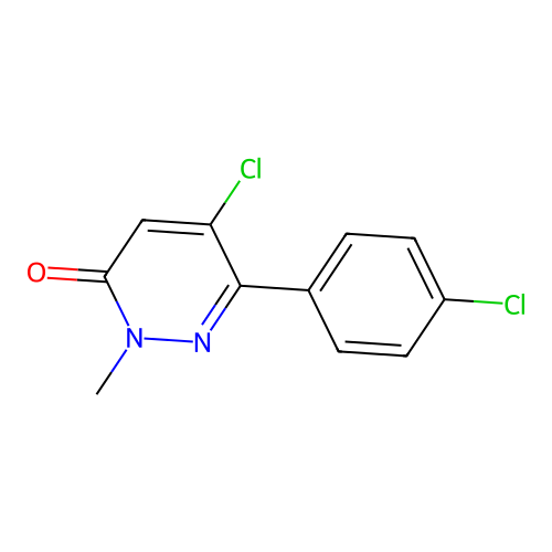 5-Chloro-6-(4-chlorophenyl)-2-methylpyridazin-3(2H)-one structure