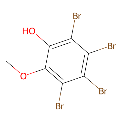 2,3,4,5-Tetrabromo-6-methoxyphenol structure