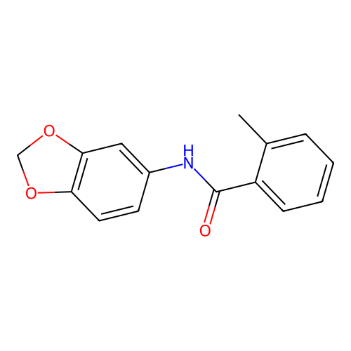 N-(1,3-benzodioxol-5-yl)-2-methylbenzamide structure