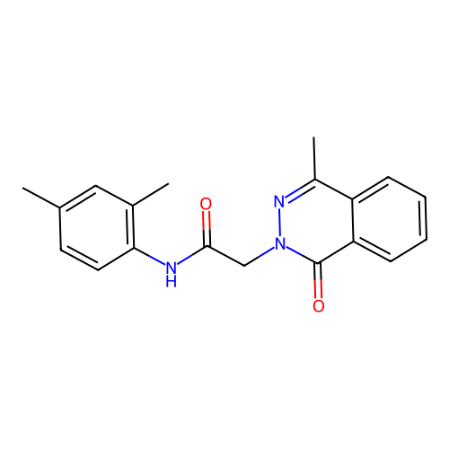 N-(2,4-dimethylphenyl)-2-(4-methyl-1-oxophthalazin-2(1H)-yl)acetamide structure