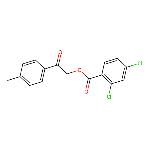 2-(4-Methylphenyl)-2-oxoethyl 2,4-dichlorobenzoate structure