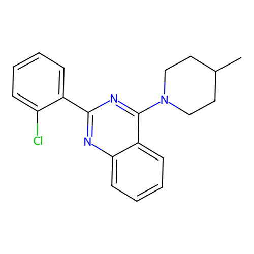 2-(2-Chlorophenyl)-4-(4-methylpiperidin-1-yl)quinazoline structure