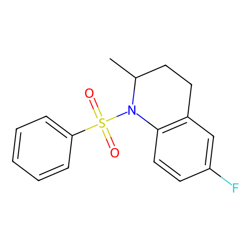 6-Fluoro-2-methyl-1-(phenylsulfonyl)-1,2,3,4-tetrahydroquinoline structure