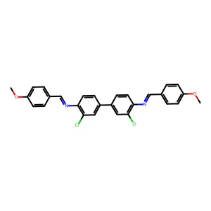 3,3'-Dichloro-N,N'-bis(4-methoxybenzylidene)benzidine structure