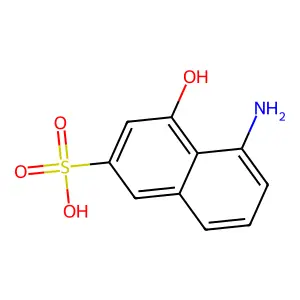 5-氨基-4-羟基萘-2-磺酸 structure