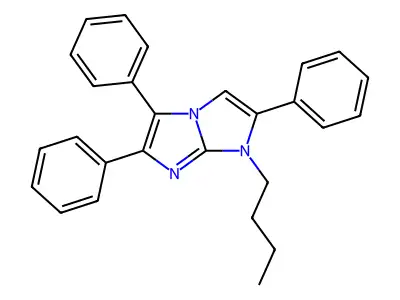 1-Butyl-2,5,6-triphenylimidazo[1,2-a]imidazole structure