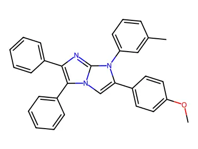 2-(4-Methoxyphenyl)-1-(3-methylphenyl)-5,6-diphenylimidazo[1,2-a]imidazole structure