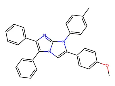 2-(4-Methoxyphenyl)-1-(4-methylphenyl)-5,6-diphenylimidazo[1,2-a]imidazole structure