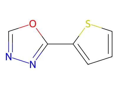2-(Thiophen-2-yl)-1,3,4-oxadiazole structure