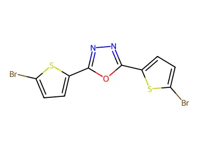 1,3,4-Oxadiazole, 2,5-bis(5-bromo-2-thienyl)- structure