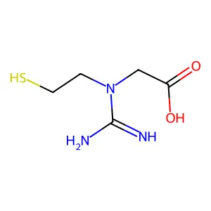 N-Carbamimidoyl-N-(2-sulfanylethyl)glycine structure