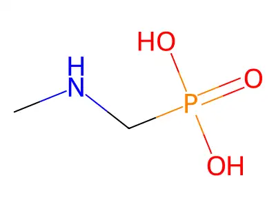 Methylaminomethylphosphonic acid structure