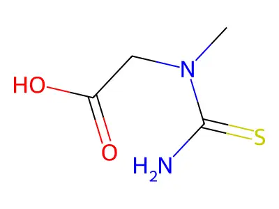 N-Carbamothioyl-N-methylglycine structure